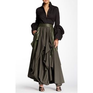 TOV Holy Skirts - Olive Damsel Maxi Skirt TOV Holy Skirts - Olive Damsel Maxi Skirt